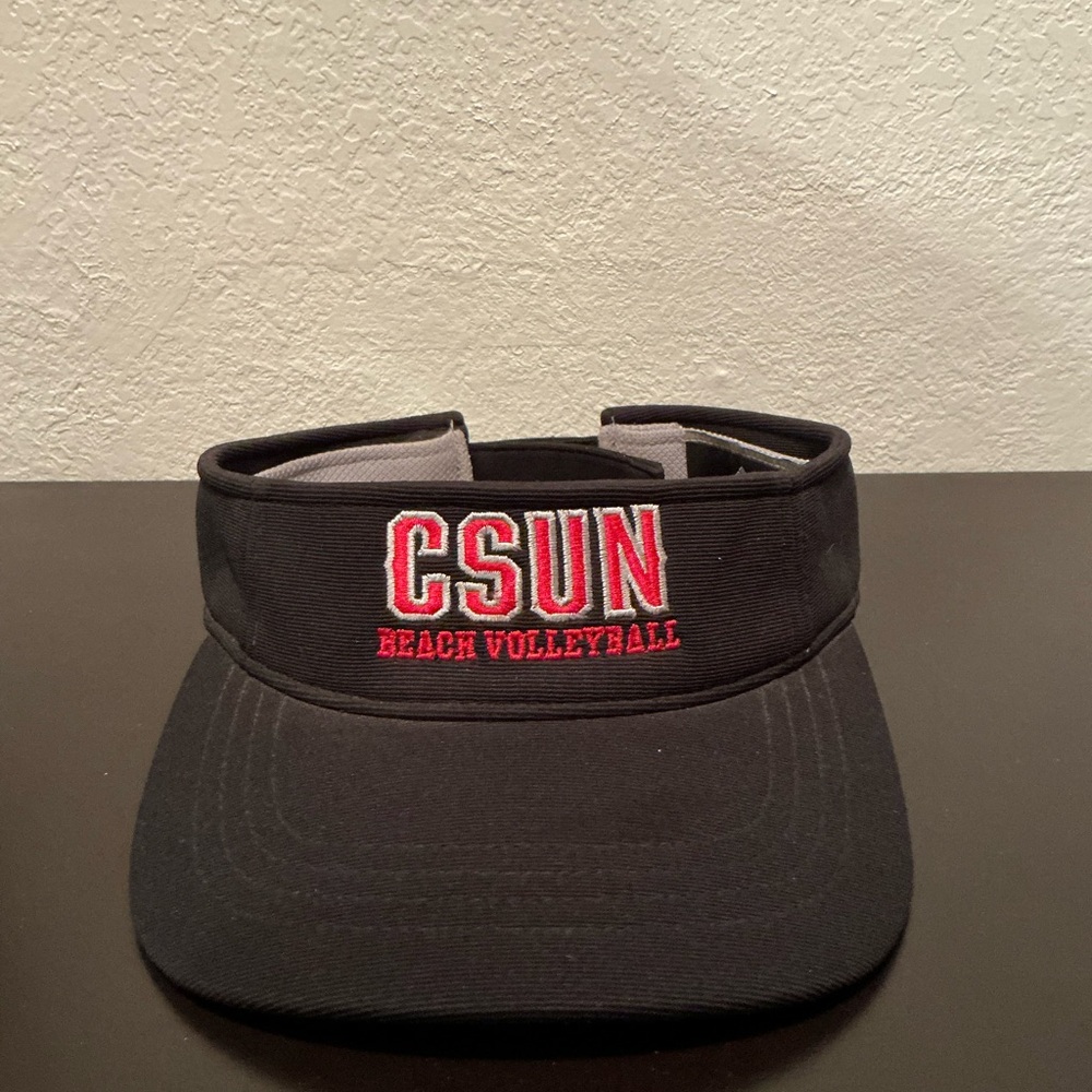 CSUN Beach Volleyball Black Visor